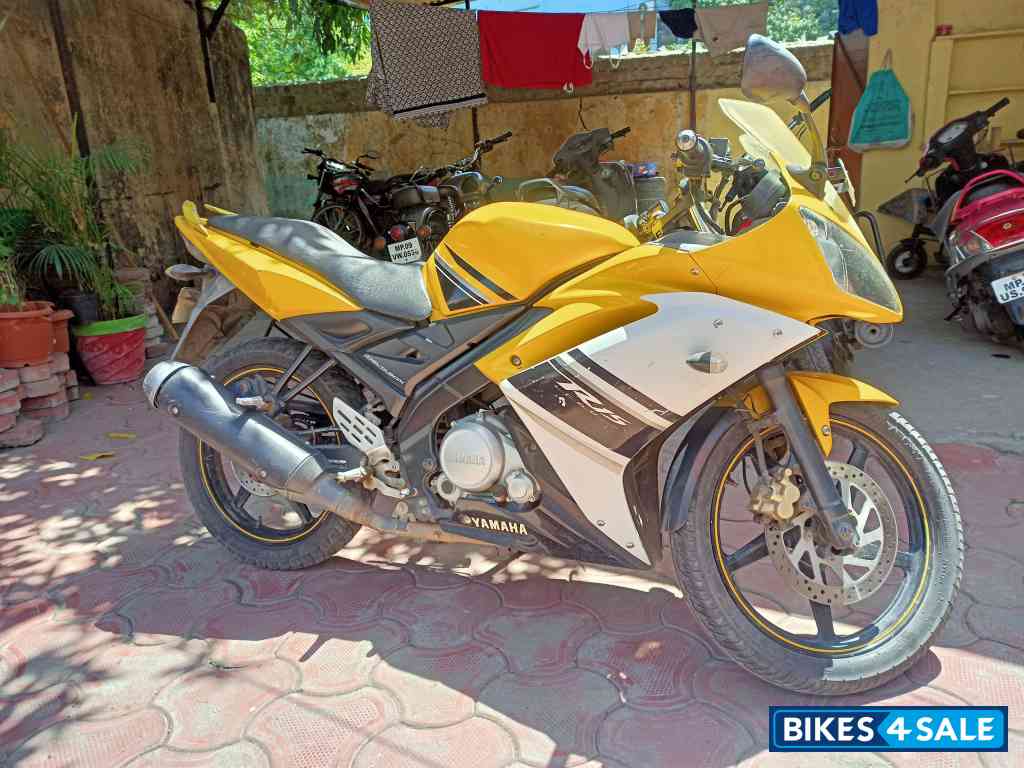 Yellow Yamaha YZF R15