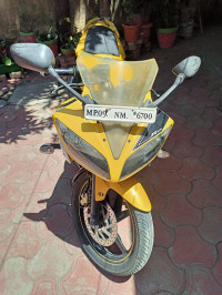 Yellow Yamaha YZF R15