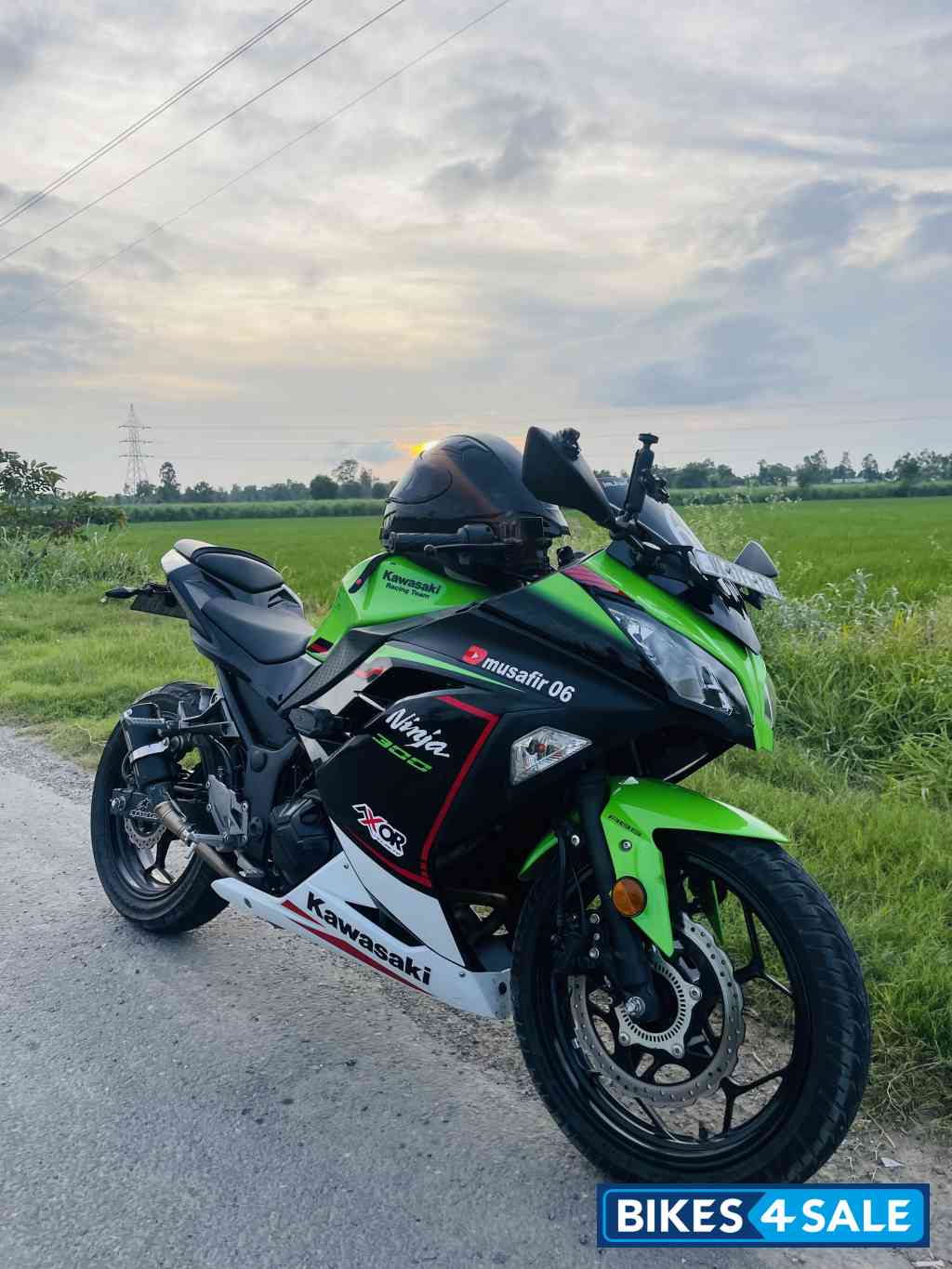 Candy Lime Green Kawasaki Ninja 300 BS6