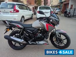 Grey TVS Apache RTR 160 2020