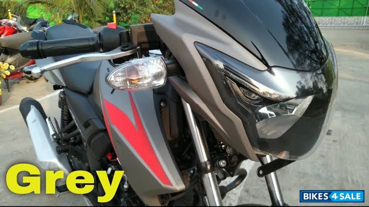 Grey TVS Apache RTR 160 2020
