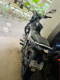 Black Blue Bajaj Discover 125 ST