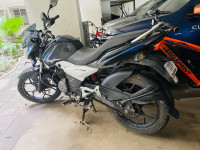 Black Blue Bajaj Discover 125 ST