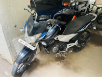 Black Blue Bajaj Discover 125 ST