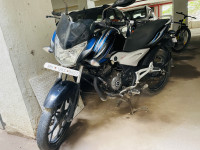 Black Blue Bajaj Discover 125 ST