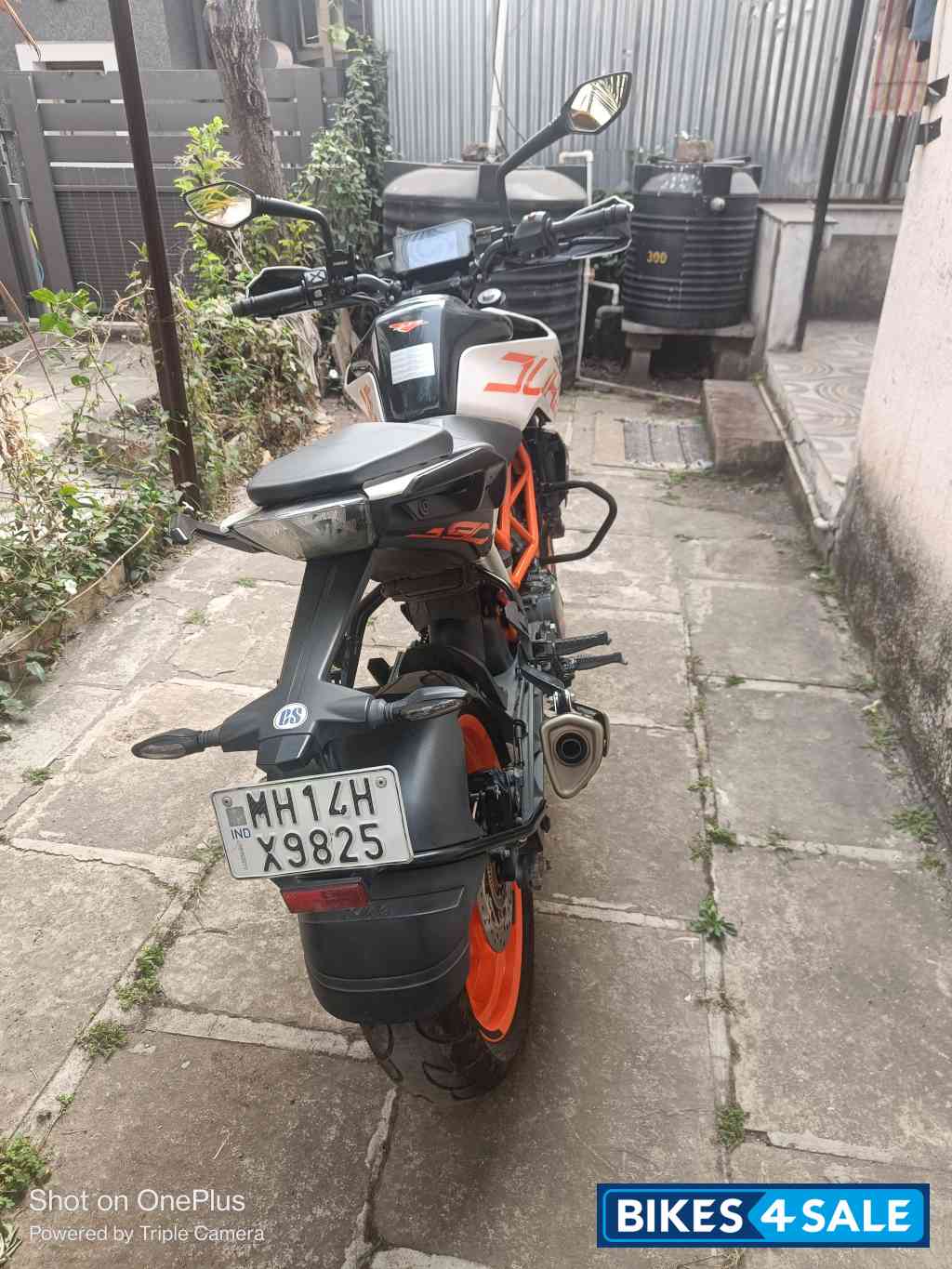 Orange And White KTM Duke 390