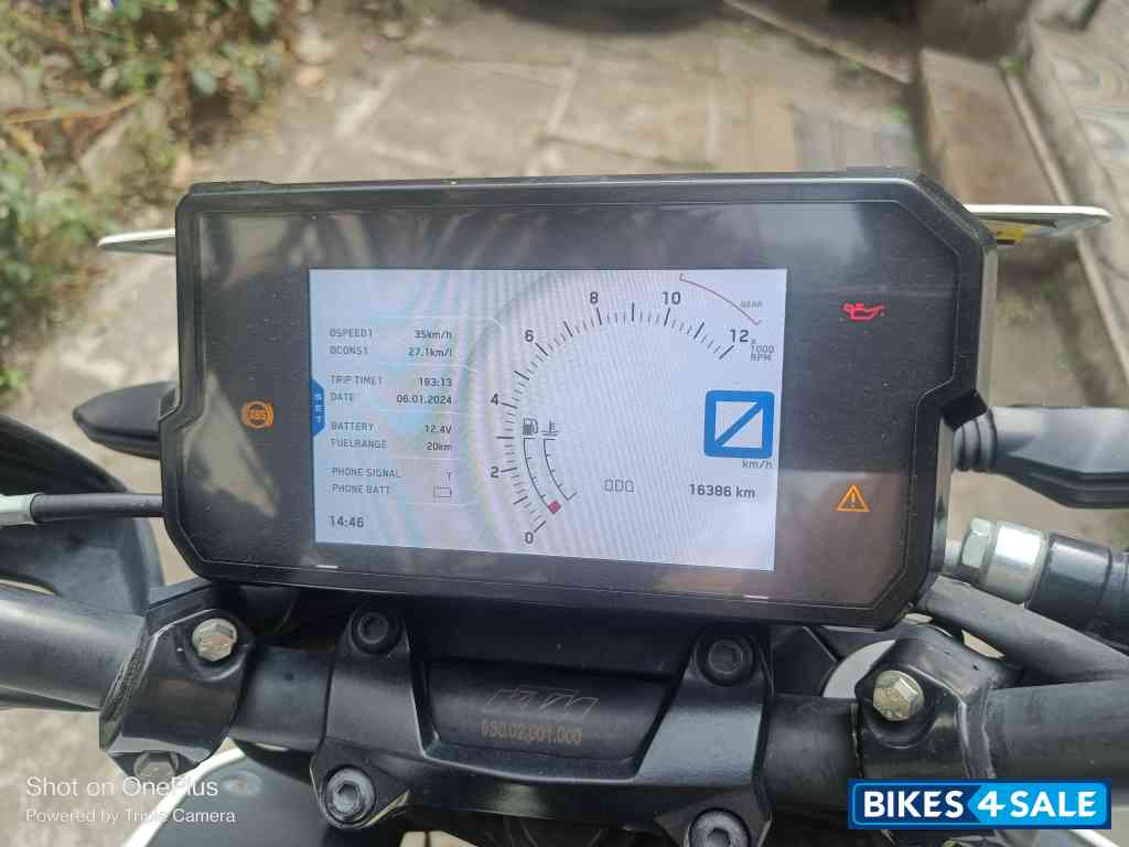 Orange And White KTM Duke 390