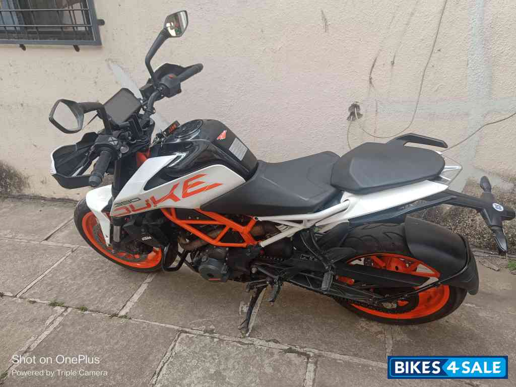 Orange And White KTM Duke 390