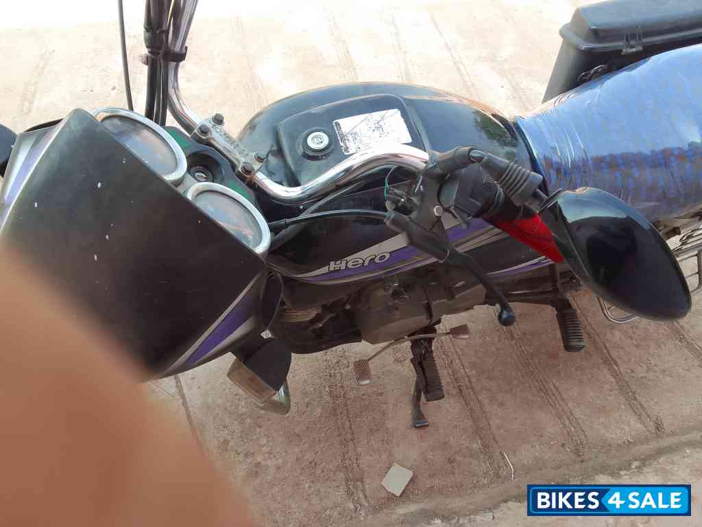 Black Violet Hero Splendor Pro