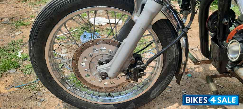 Silver Royal Enfield Bullet Electra