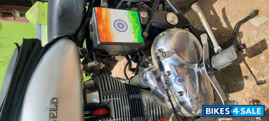 Silver Royal Enfield Bullet Electra