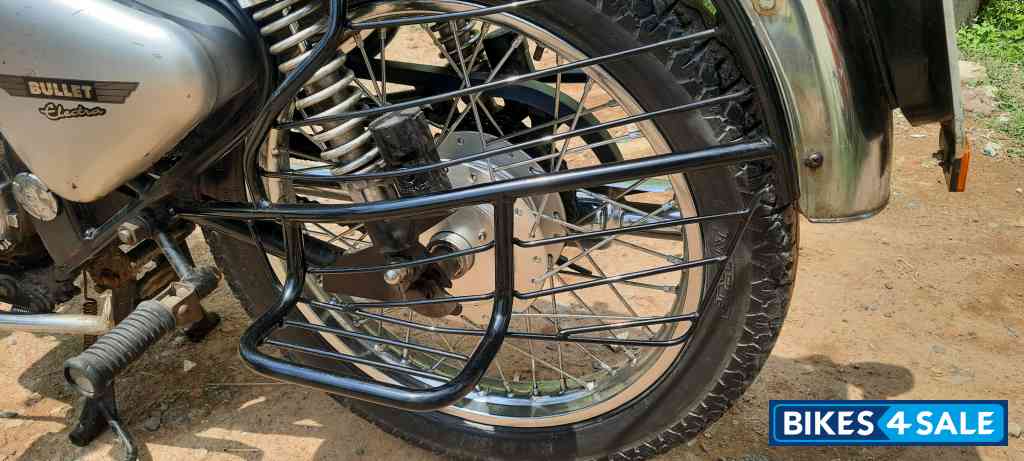 Silver Royal Enfield Bullet Electra