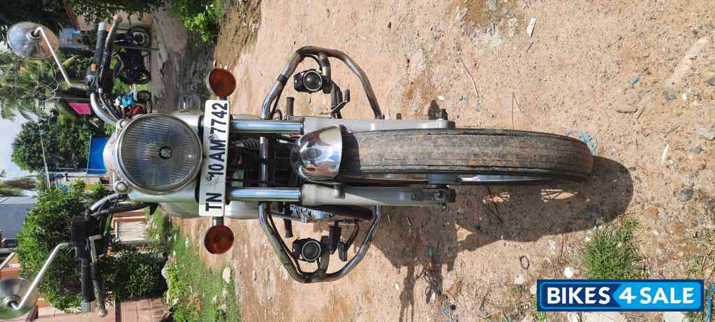 Silver Royal Enfield Bullet Electra