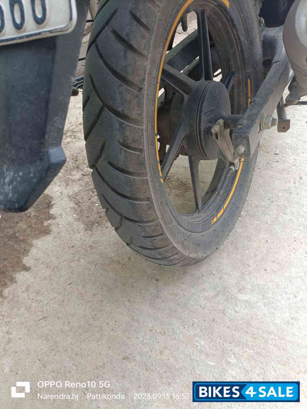 Yellow TVS Raider Split Seat