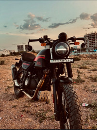 Black Royal Enfield Scram 411