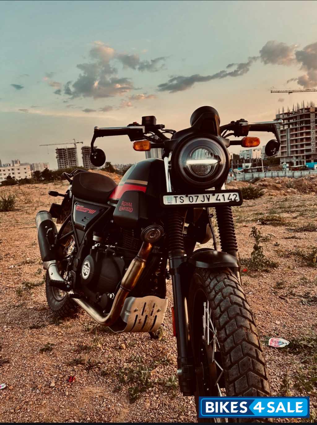 Black Royal Enfield Scram 411