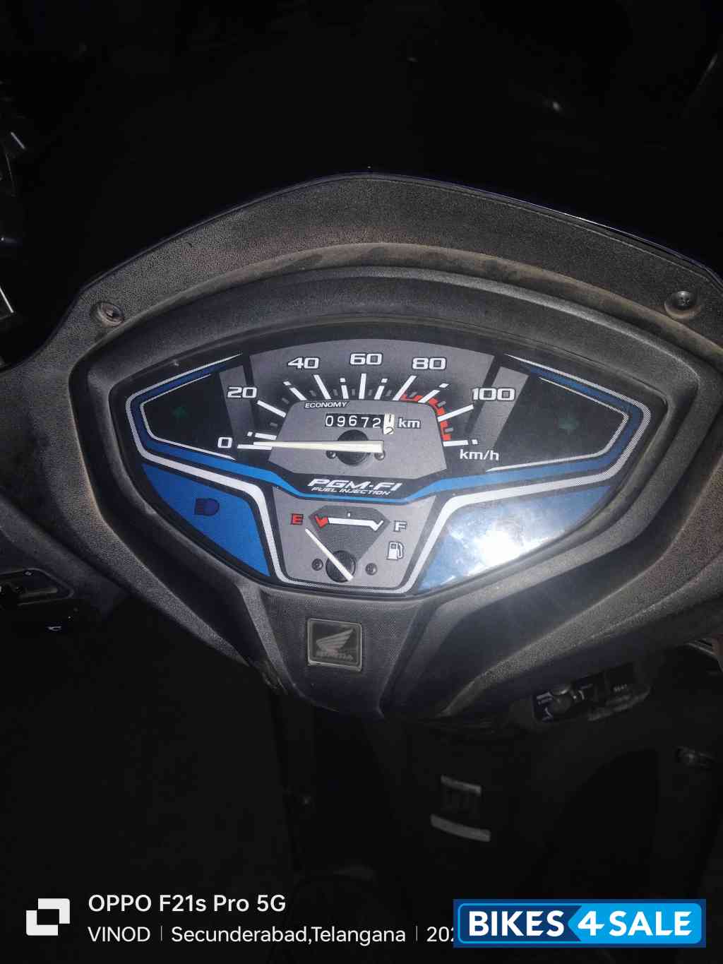 Blue Honda Activa 6G