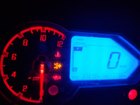 Black And Red Bajaj Pulsar 220F