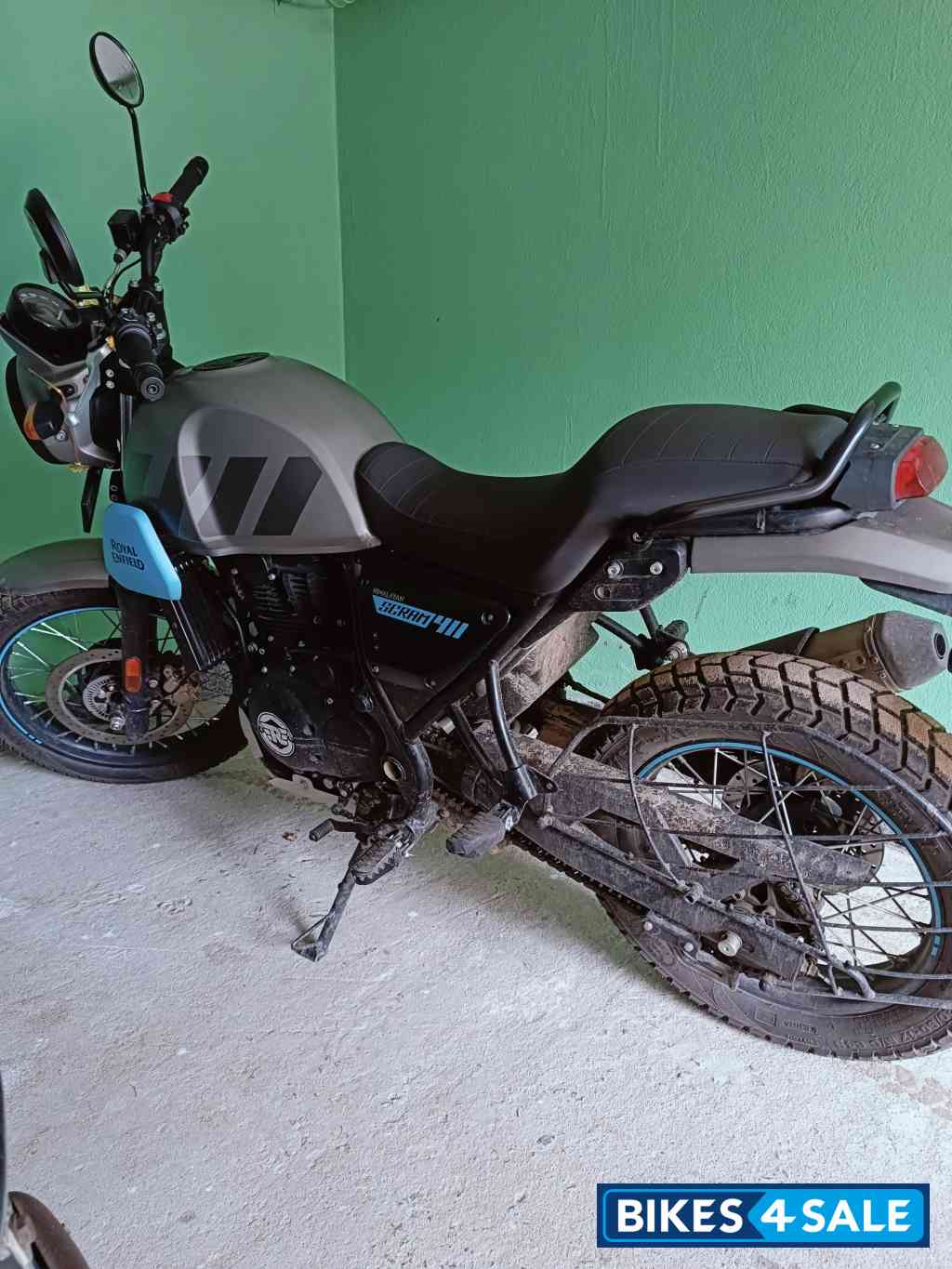 Graphite Blue Royal Enfield Scram 411