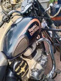 Dark Green Registration Number Royal Enfield Classic 350