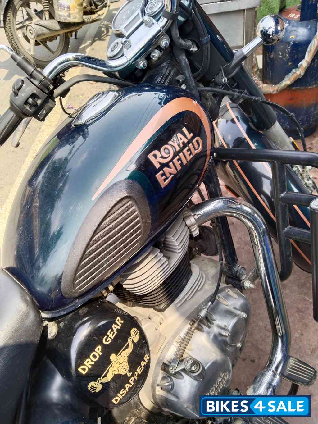 Dark Green Registration Number Royal Enfield Classic 350
