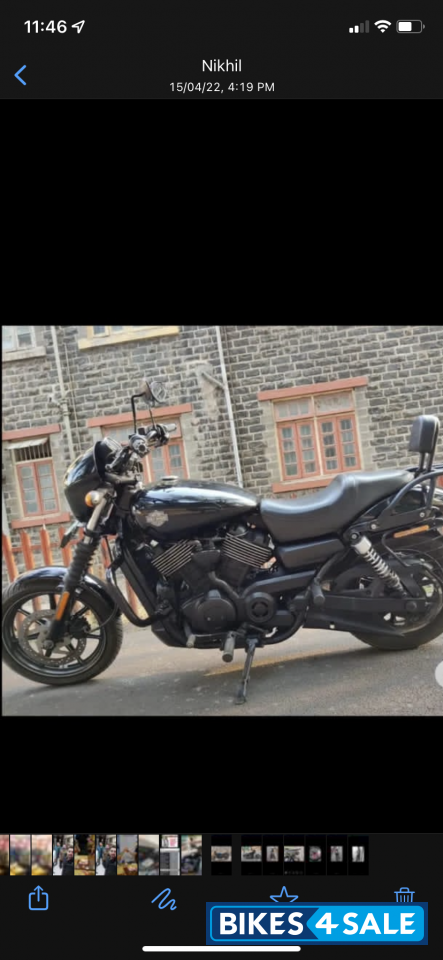 Black Harley Davidson Street 750