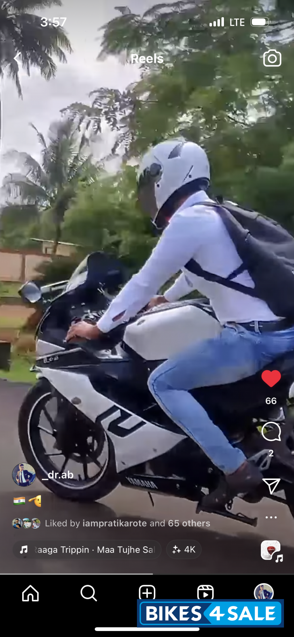 Black White Yamaha YZF R15 V3