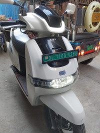 Pearl White TVS iQube Electric