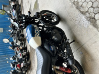 Blue Royal Enfield Hunter 350 Metro