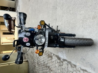 Blue Royal Enfield Hunter 350 Metro