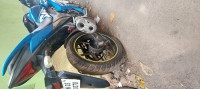 Blue Suzuki Gixxer SF
