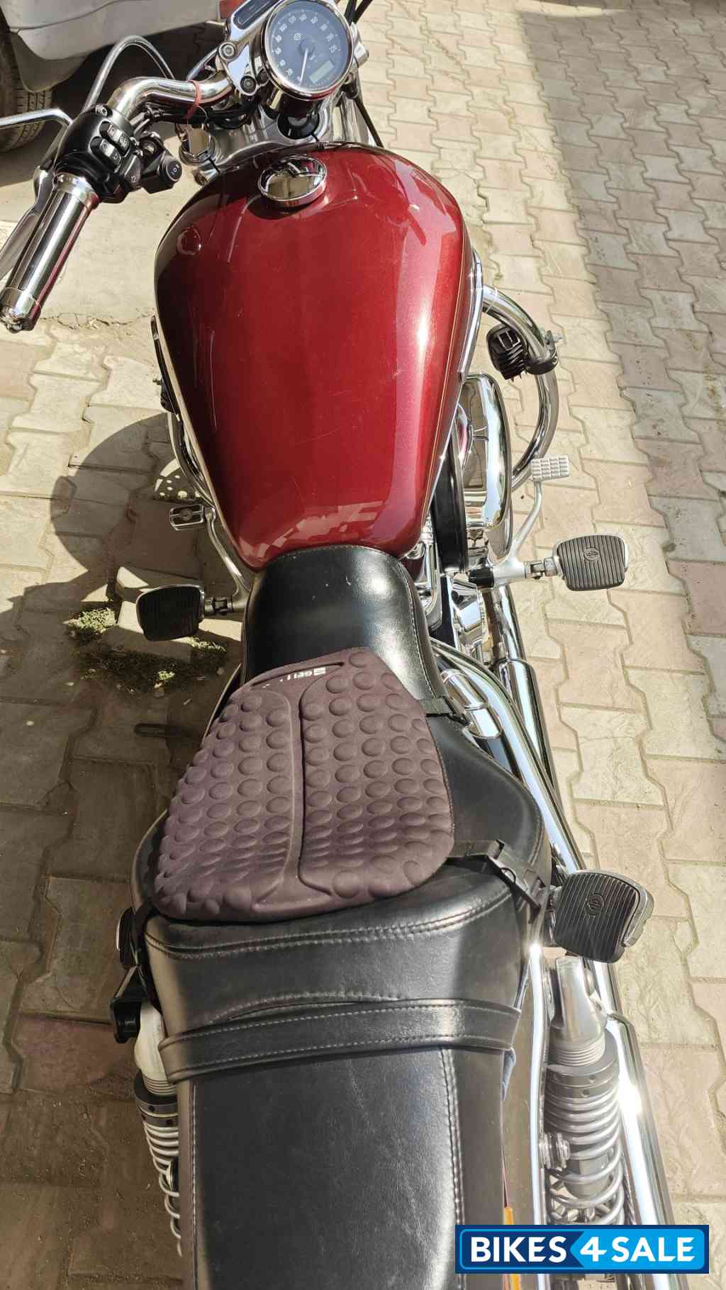 Red Harley Davidson 1200 Custom