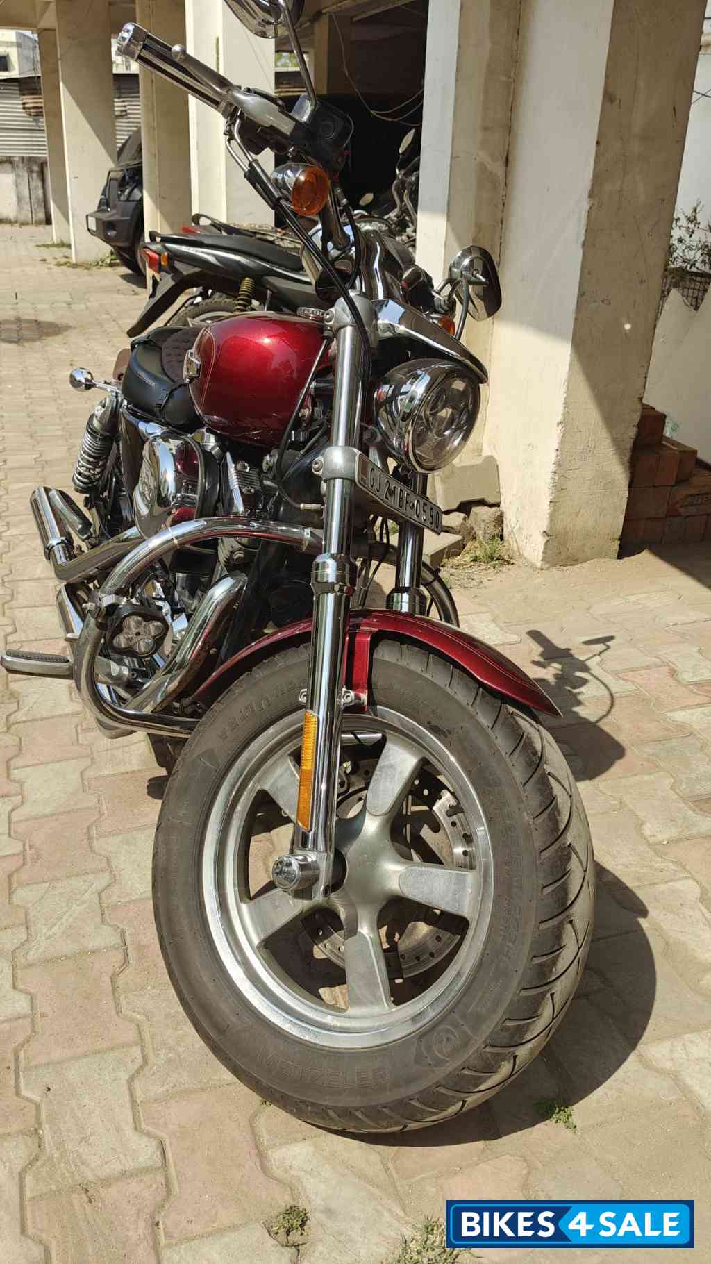 Red Harley Davidson 1200 Custom