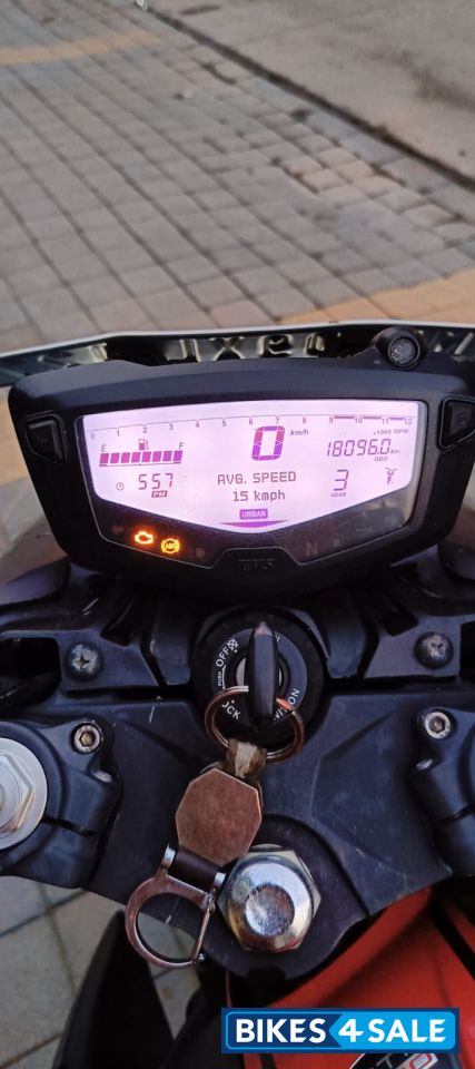 Red Black TVS Apache RTR 200 4V ABS Race Edition 2.0