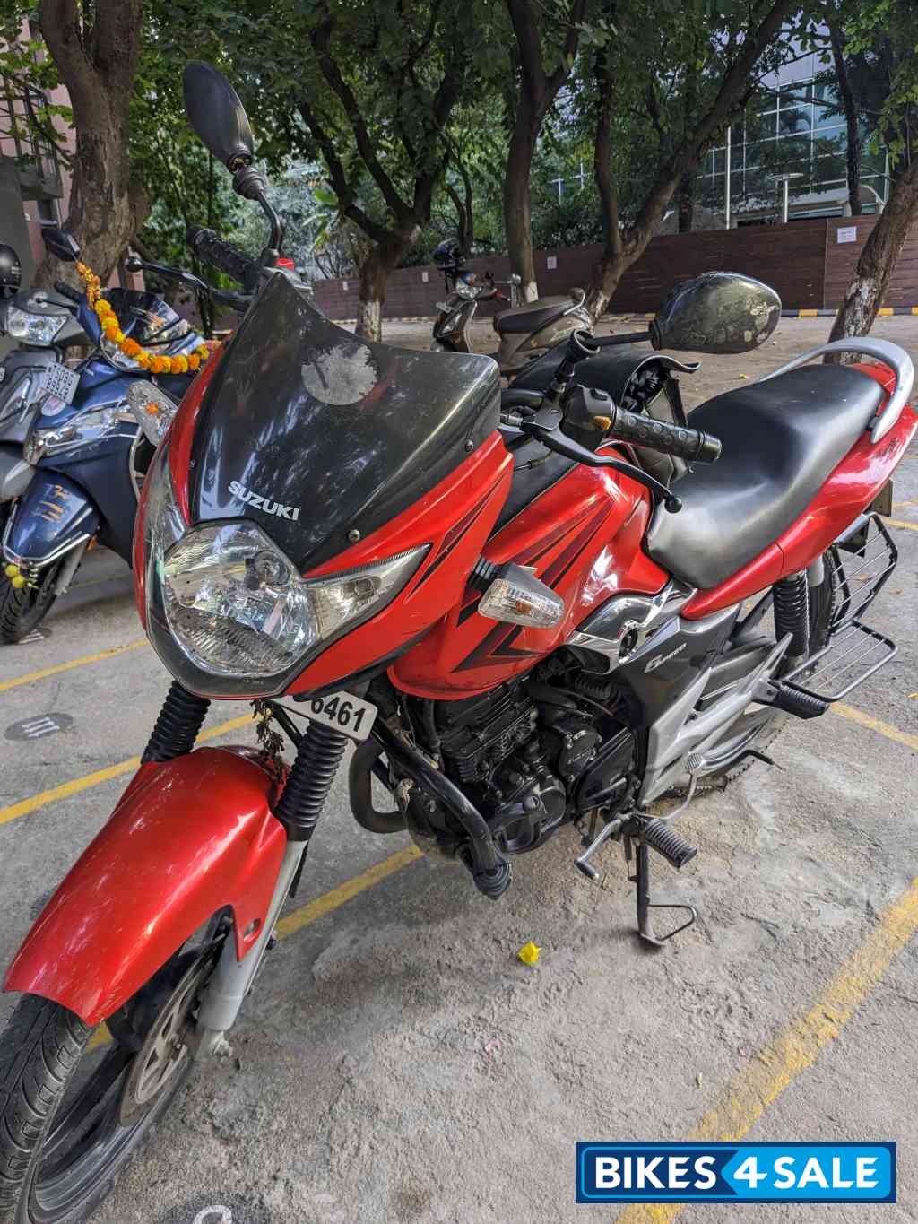 Orange Suzuki GS 150R