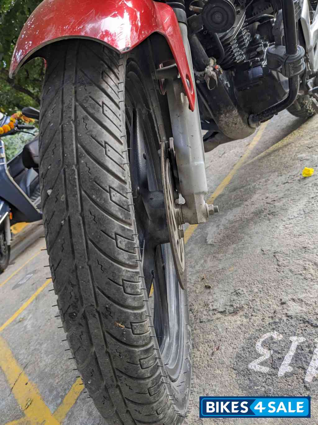 Orange Suzuki GS 150R