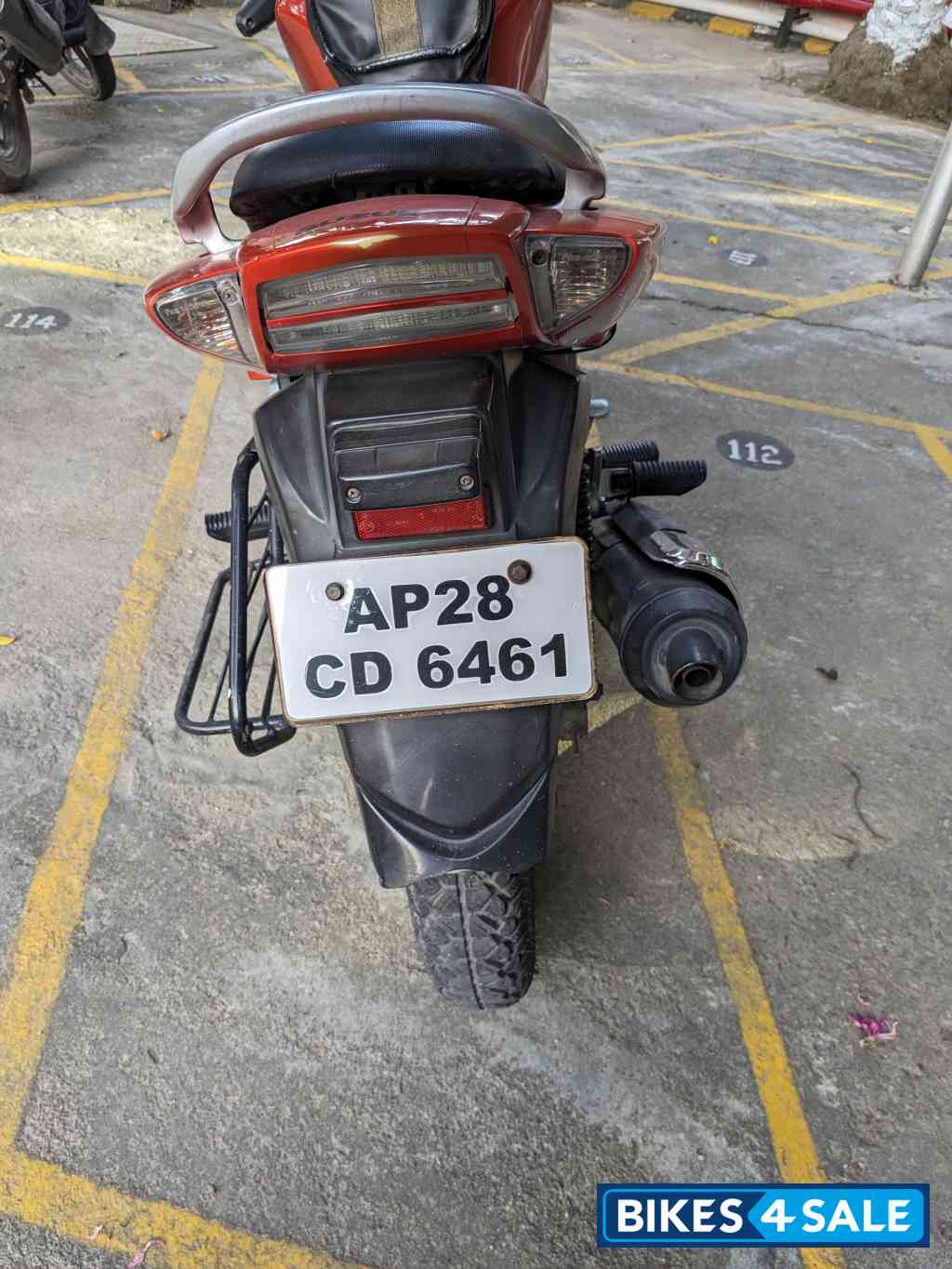 Orange Suzuki GS 150R