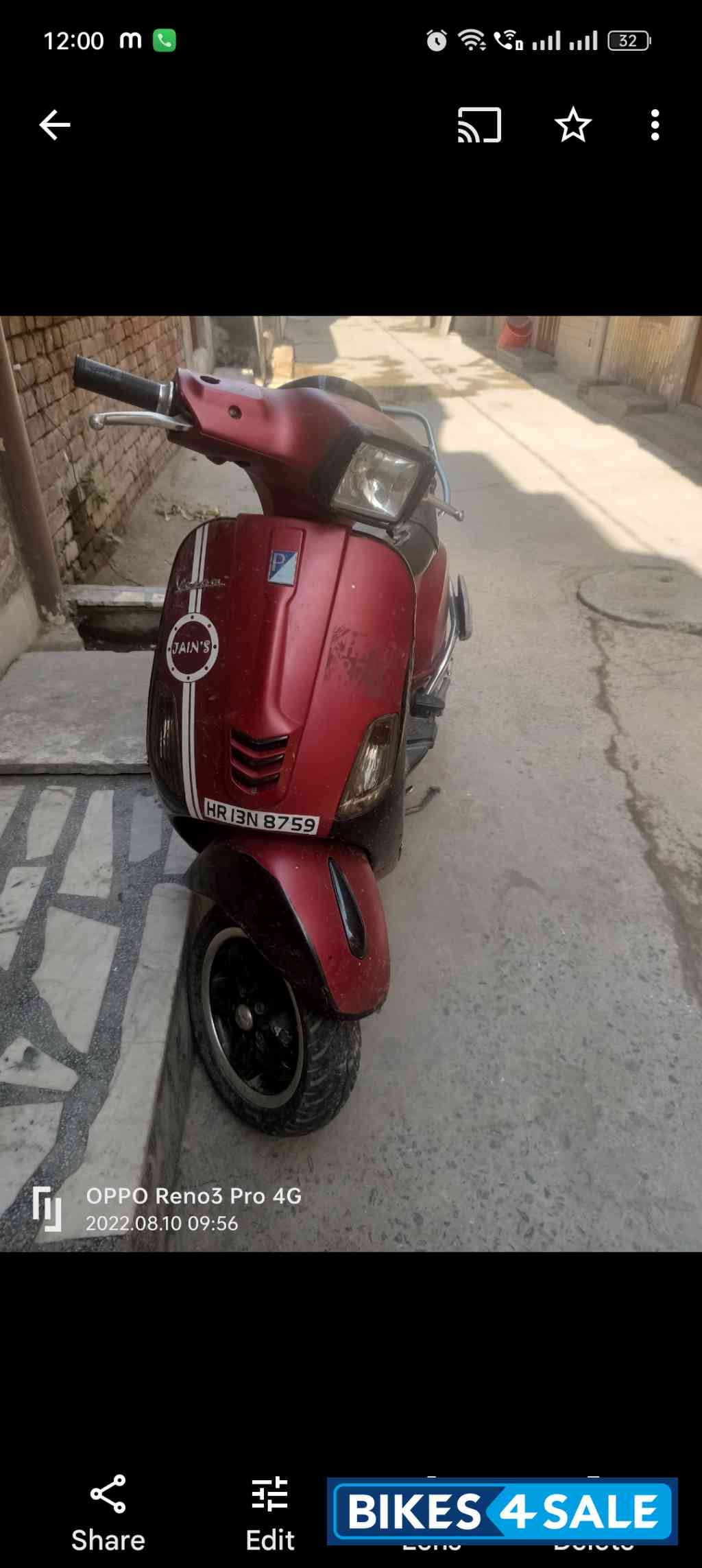 Meharun Vespa SXL 150