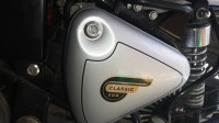 Silver Royal Enfield Classic 500