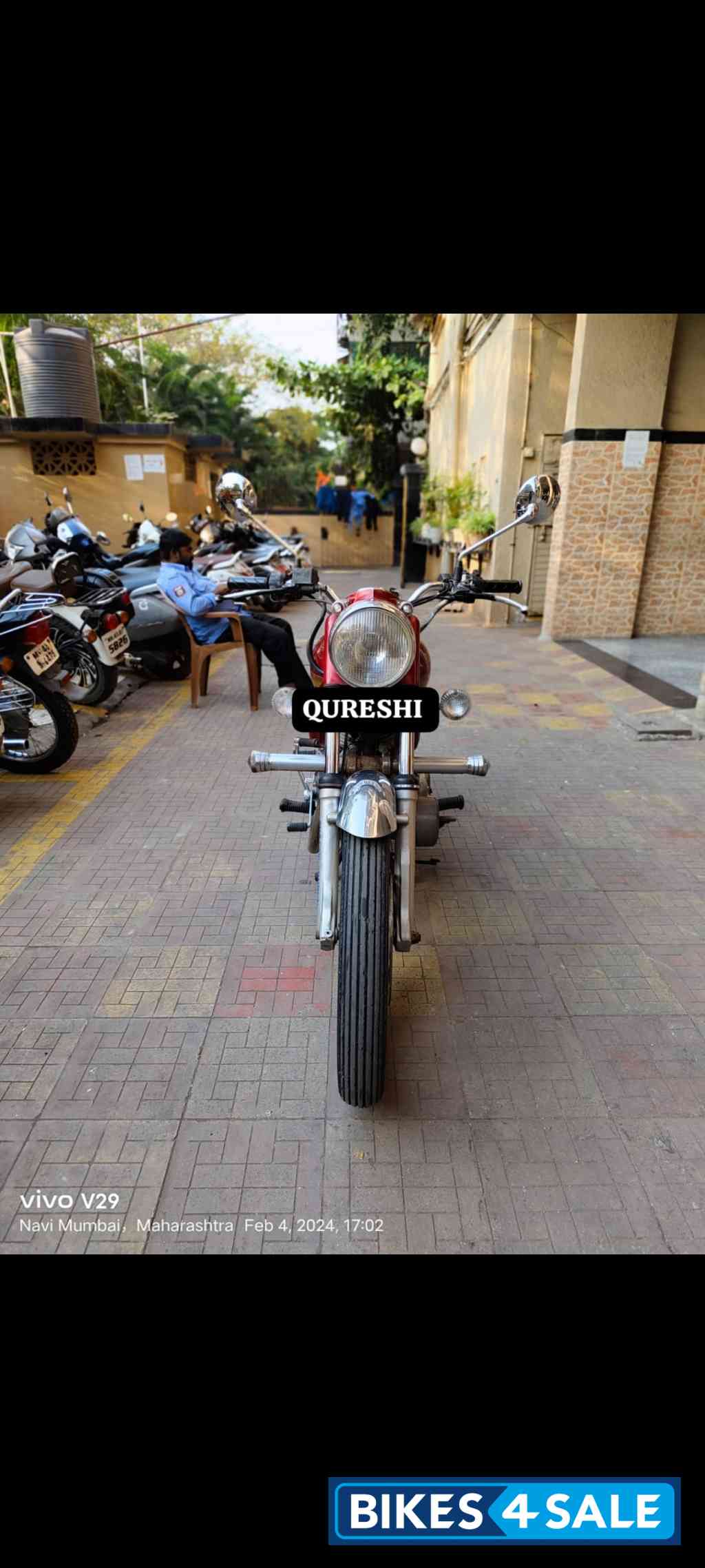 Red Royal Enfield Bullet Electra