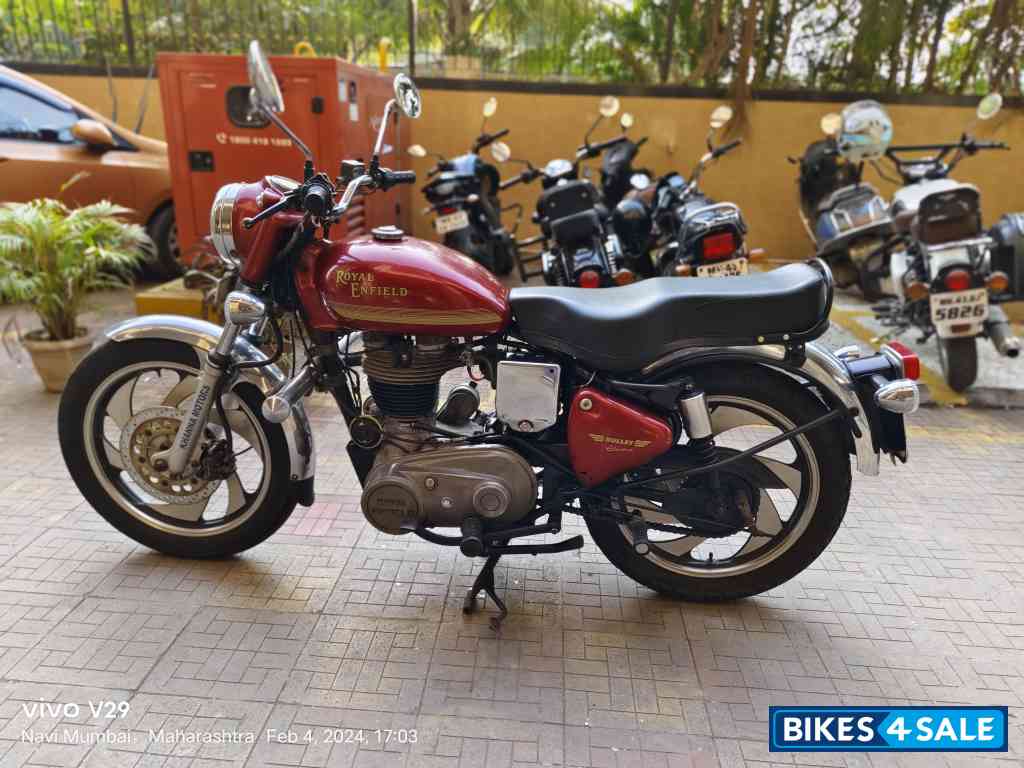 Red Royal Enfield Bullet Electra