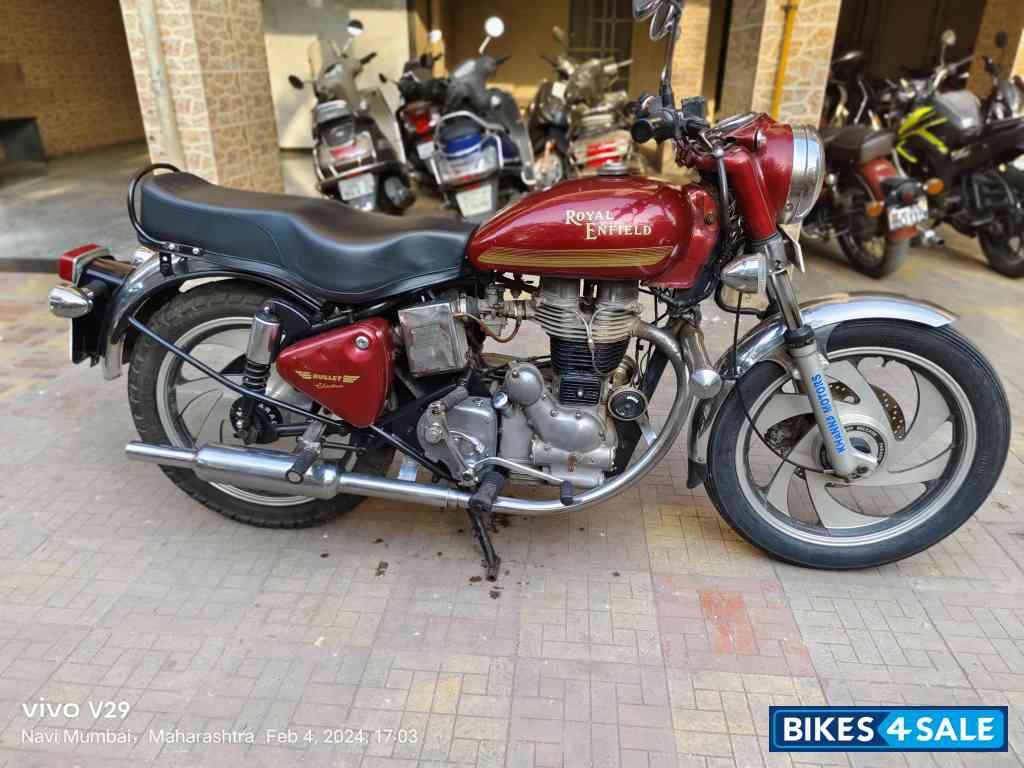 Red Royal Enfield Bullet Electra