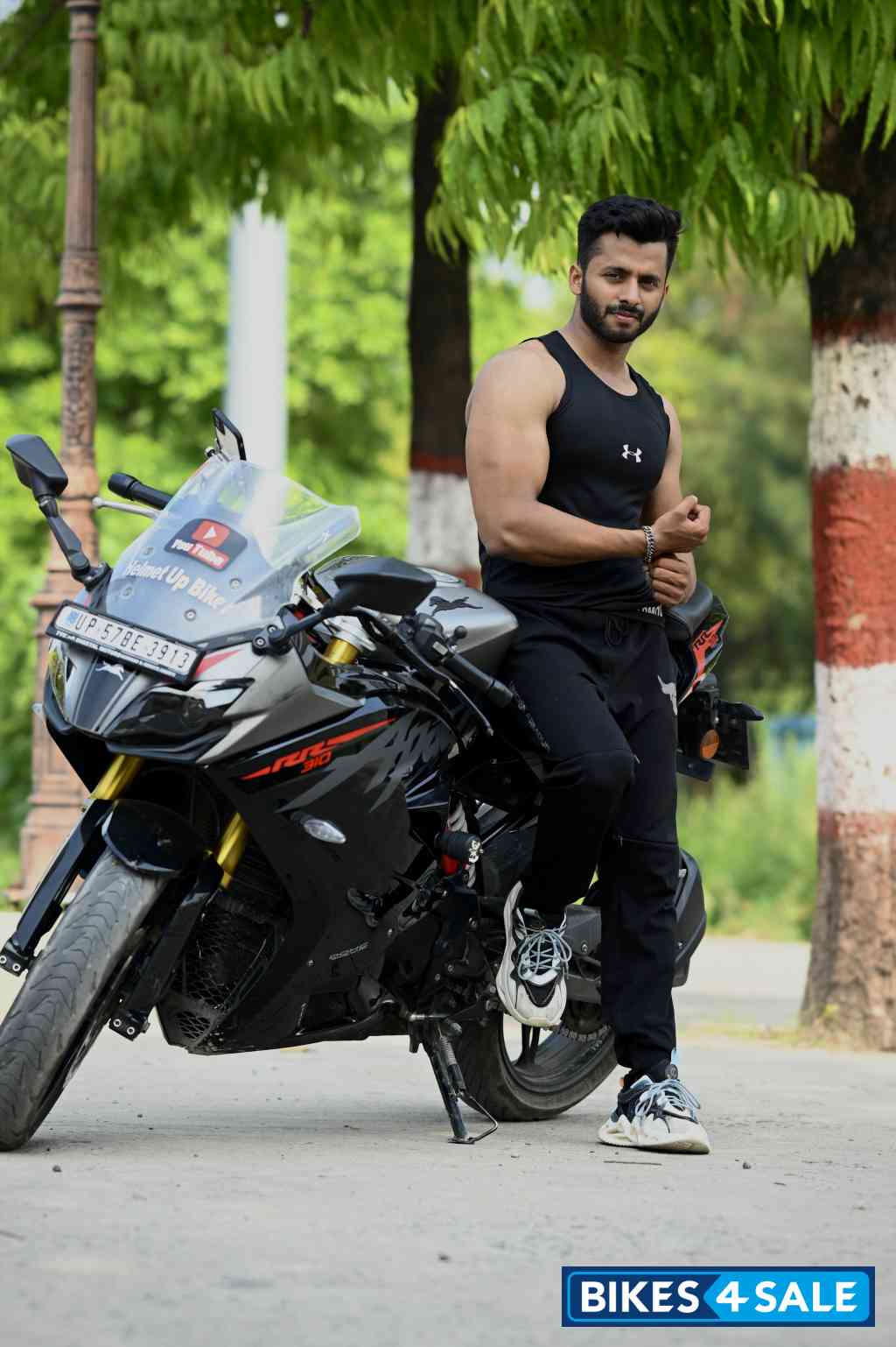 Titanium Black TVS Apache RR 310