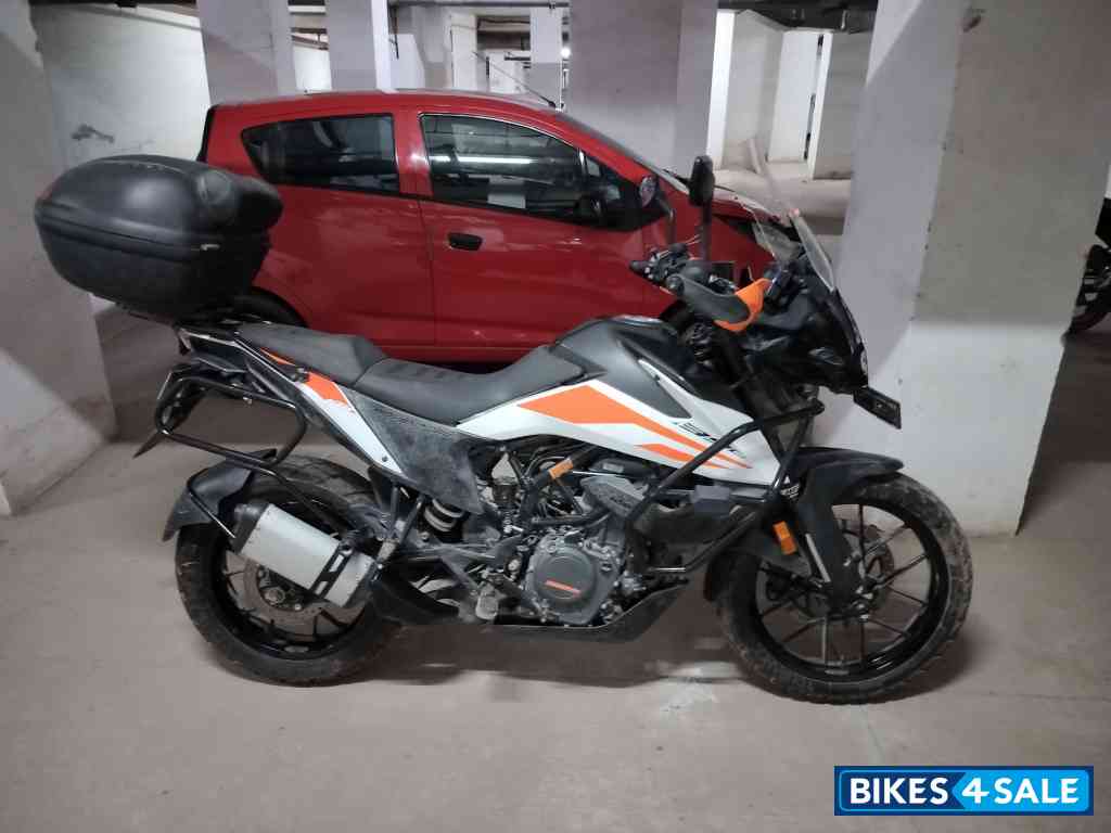 White And Orange KTM 390 Adventure