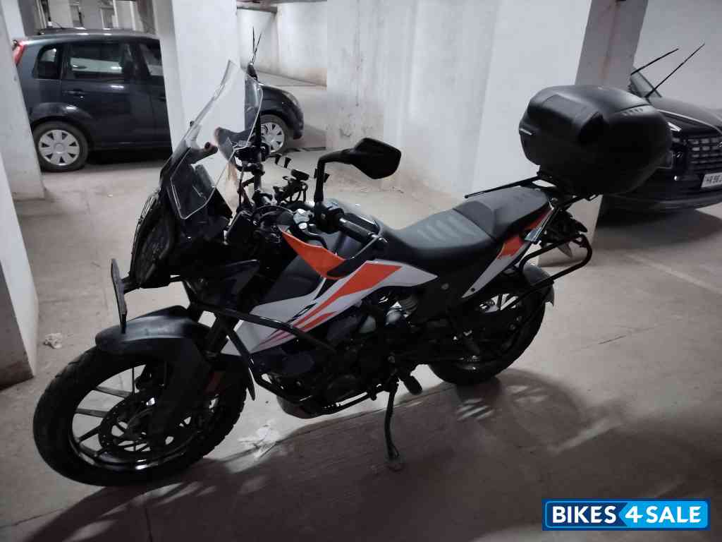 White And Orange KTM 390 Adventure