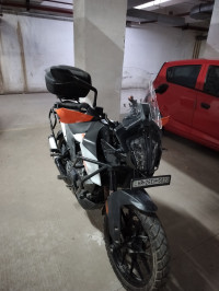 White And Orange KTM 390 Adventure