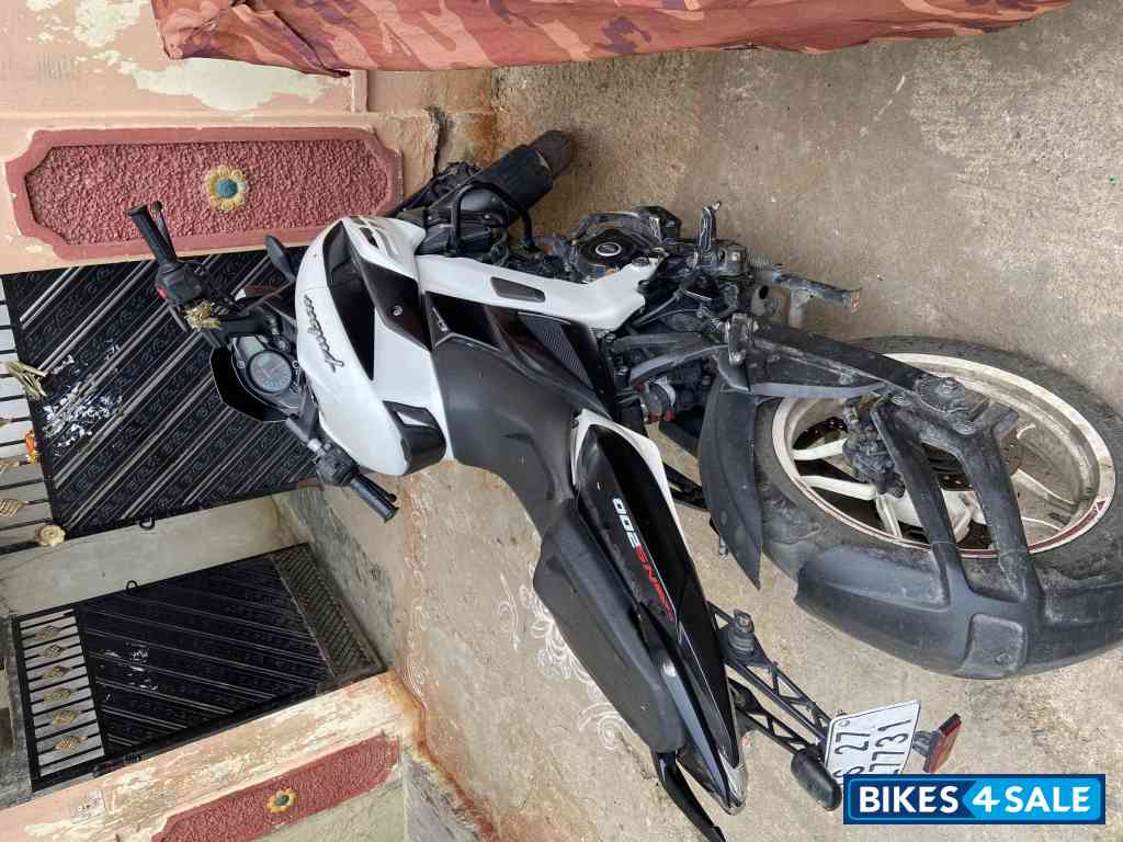 White And Black Bajaj Pulsar NS 200 BS6