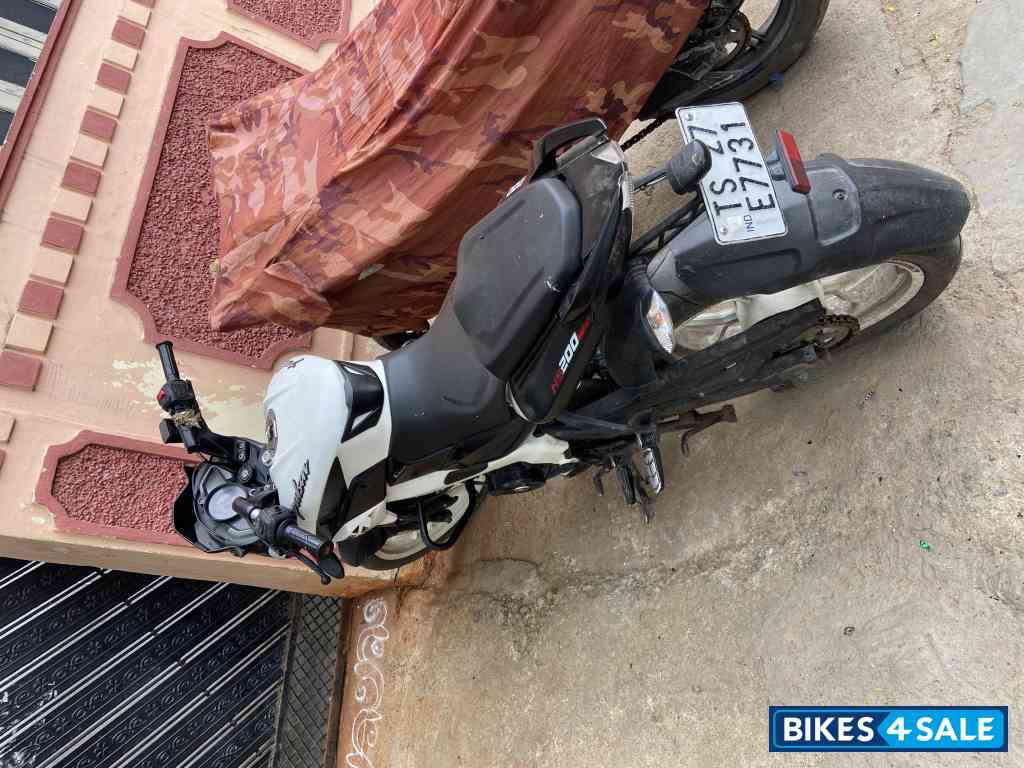 White And Black Bajaj Pulsar NS 200 BS6