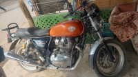 Orange Royal Enfield 2023 Interceptor 650
