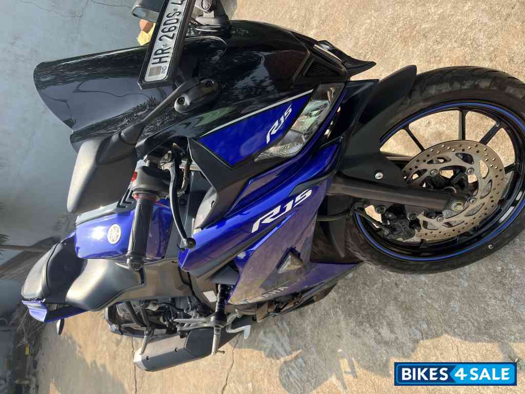 Blue Yamaha YZF R15 V3
